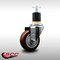 Service Caster 3.5'' SS Maroon Poly Wheel Swivel 1-7/8'' Expanding Stem Caster SCC-SSEX20S3514-PPUB-MRN-178 - alternate 4